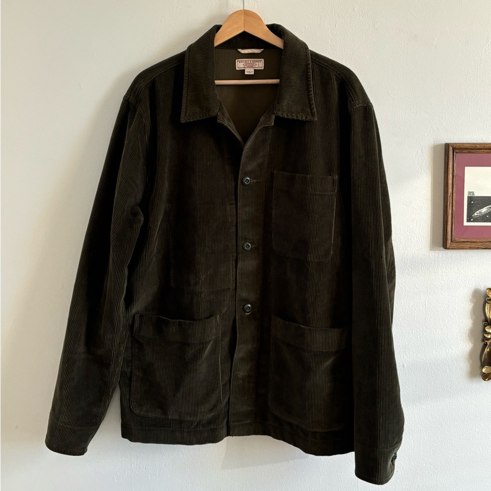 Wallace & barnes olive cord chore jacket